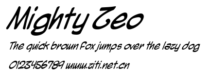 Mighty Zeo.ttf字體轉換器圖片