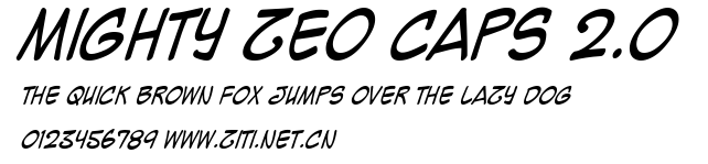 Mighty Zeo Caps 2.0.ttf字體轉換器圖片