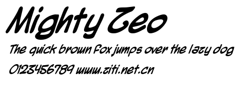 Mighty Zeo.ttf字體轉換器圖片