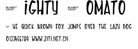 Mighty Tomato.ttf字體轉換器圖片