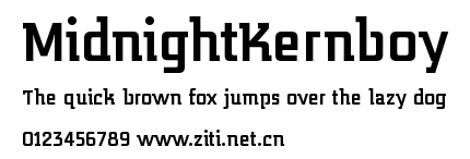 MidnightKernboy.ttf字體轉換器圖片