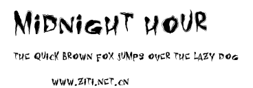 Midnight Hour.ttf字體轉換器圖片