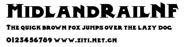 MidlandRailNF.ttf字體轉換器圖片