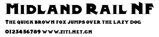 Midland Rail NF.ttf字體轉換器圖片