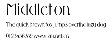 Middleton.ttf字體轉換器圖片