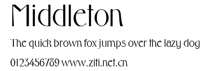 Middleton.ttf字體轉換器圖片