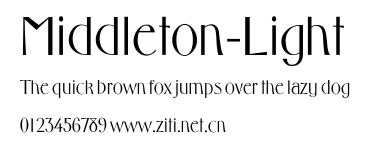 Middleton-Light.ttf字體轉換器圖片