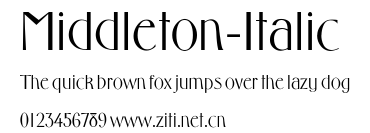 Middleton-Italic.ttf字體轉換器圖片