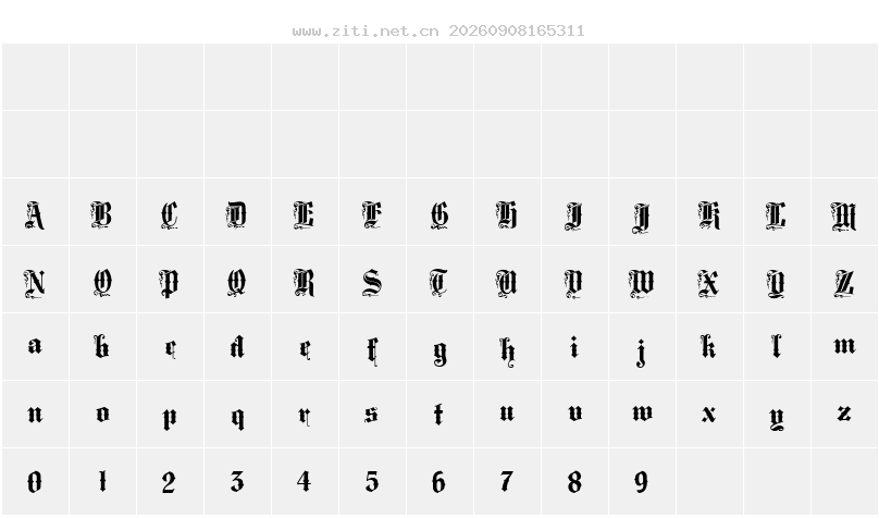 字符映射圖