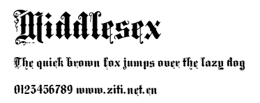 Middlesex.ttf字體轉換器圖片