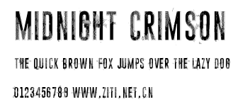 Midnight crimson.ttf字體轉換器圖片