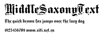 MiddleSaxonyText.ttf字體轉換器圖片