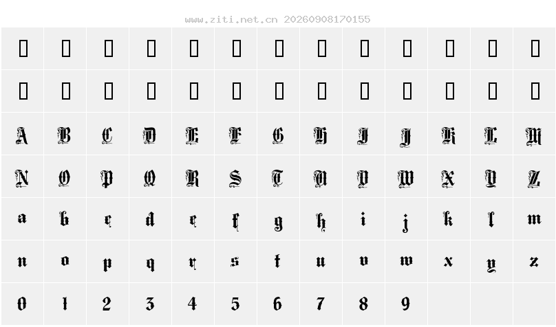 字符映射圖