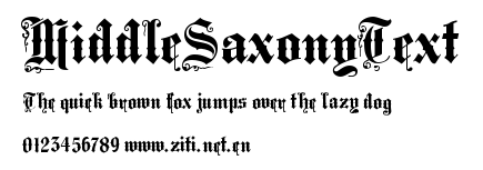 MiddleSaxonyText.ttf字體轉換器圖片