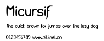 Micursif.ttf字體轉換器圖片