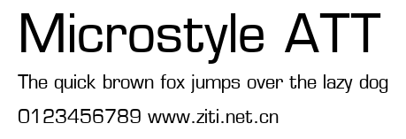 Microstyle ATT.ttf字體轉換器圖片