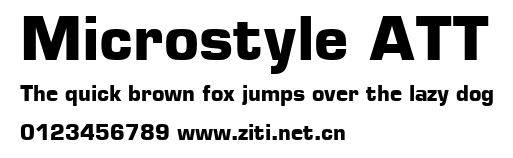 Microstyle ATT.ttf字體轉換器圖片