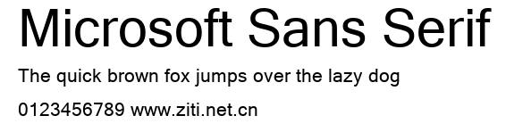 Microsoft Sans Serif.ttf字體轉換器圖片