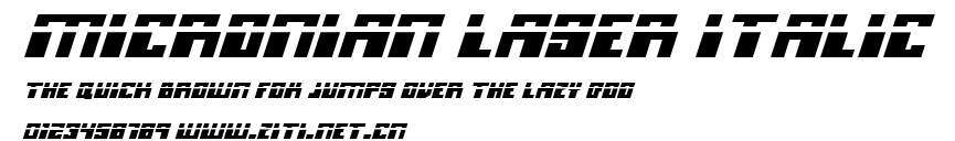 Micronian Laser Italic.ttf