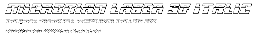 Micronian Laser 3D Italic.ttf