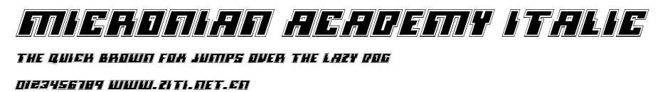Micronian Academy Italic.ttf字體轉換器圖片