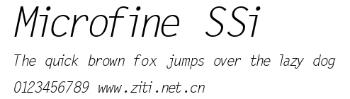 Microfine SSi.ttf字體轉換器圖片