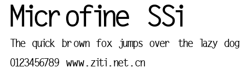 Microfine SSi.ttf字體轉換器圖片