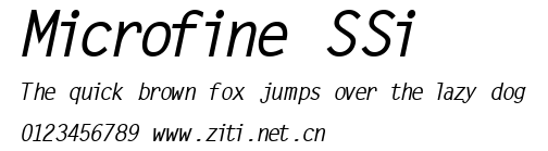 Microfine SSi.ttf字體轉換器圖片