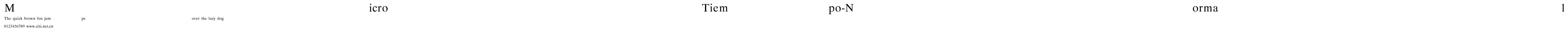 MicroTiempo-Normal.ttf字體轉換器圖片