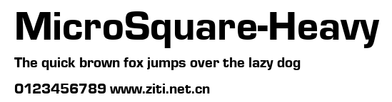 MicroSquare-Heavy.ttf字體轉換器圖片