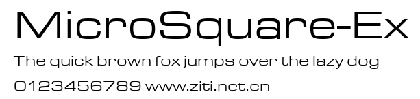 MicroSquare-Ex.ttf字體轉換器圖片