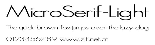 MicroSerif-Light.ttf字體轉換器圖片