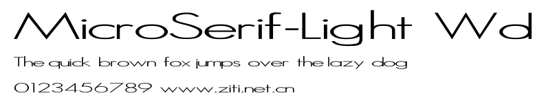 MicroSerif-Light Wd.ttf字體轉換器圖片