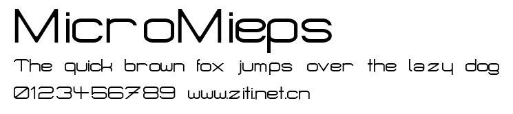 MicroMieps.ttf字體轉換器圖片
