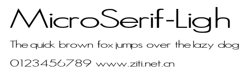 MicroSerif-Ligh.ttf字體轉換器圖片
