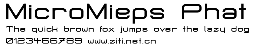 MicroMieps Phat.ttf字體轉換器圖片