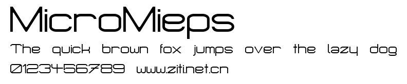 MicroMieps.ttf字體轉換器圖片