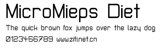 MicroMieps Diet.ttf字體轉換器圖片