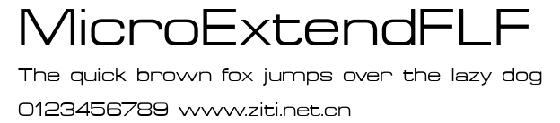 MicroExtendFLF.ttf字體轉換器圖片