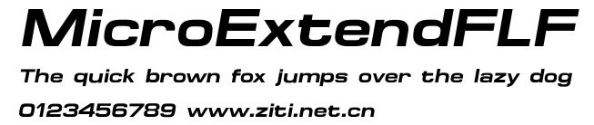 MicroExtendFLF.ttf字體轉換器圖片