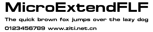 MicroExtendFLF.ttf字體轉換器圖片
