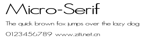 Micro-Serif.ttf字體轉換器圖片