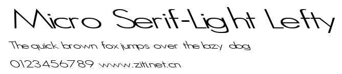 Micro Serif-Light Lefty.ttf字體轉換器圖片