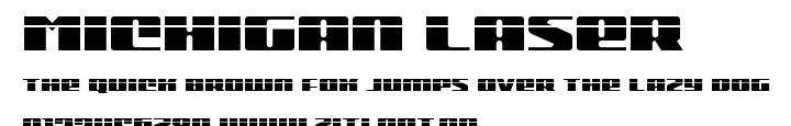 Michigan Laser.ttf字體轉換器圖片