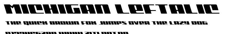 Michigan Leftalic.ttf字體轉換器圖片