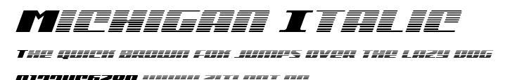 Michigan Italic.ttf字體轉換器圖片