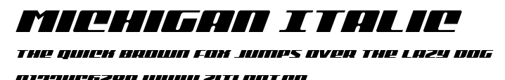 Michigan Italic.ttf字體轉換器圖片