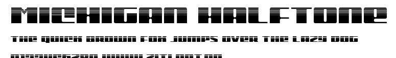 Michigan Halftone.ttf字體轉換器圖片