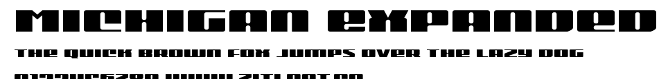 Michigan Expanded.ttf字體轉換器圖片