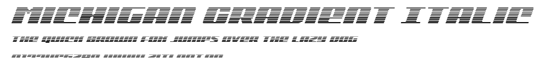 Michigan Gradient Italic.ttf字體轉換器圖片